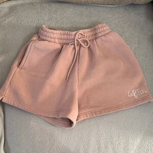 Flawed white fox Women's dusty pink Drawstring Shorts